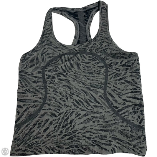 Athletic Tank Top By Lululemon In Grey, Size: M