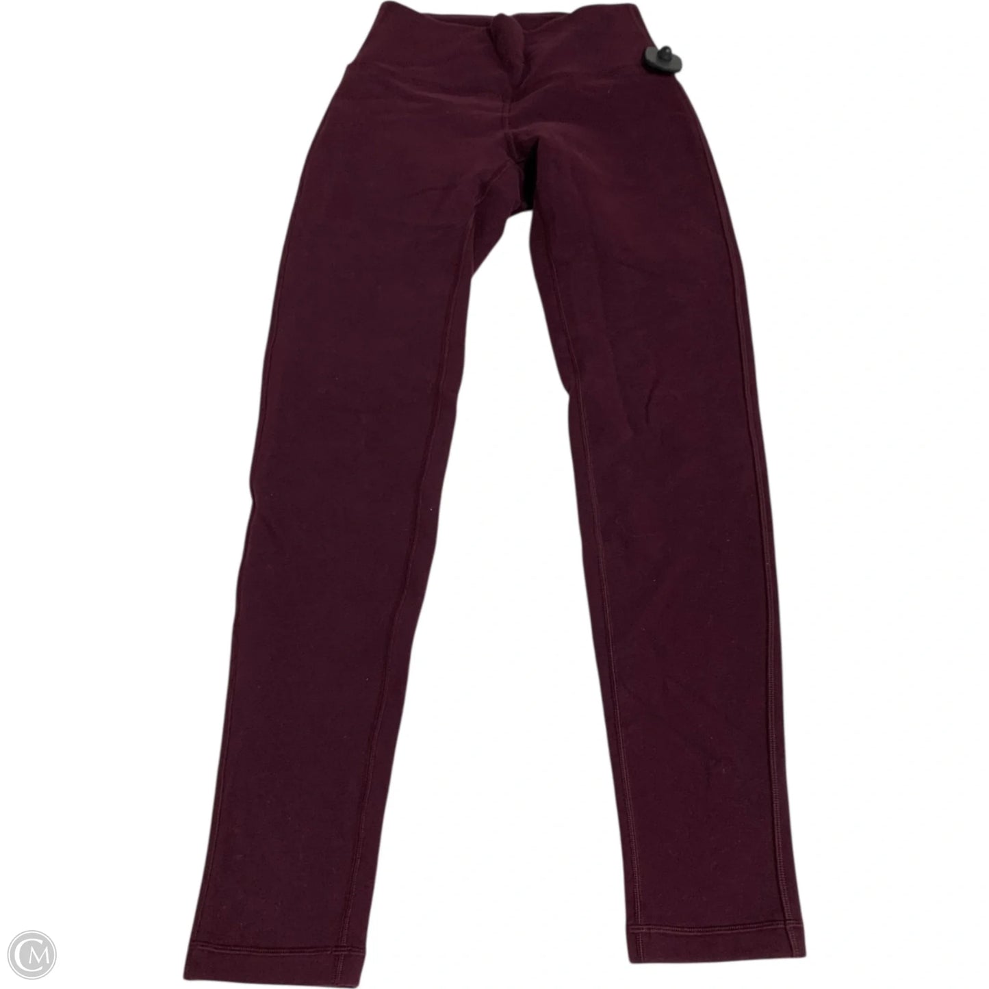 Athletic Leggings By Lululemon In Maroon, Size: S