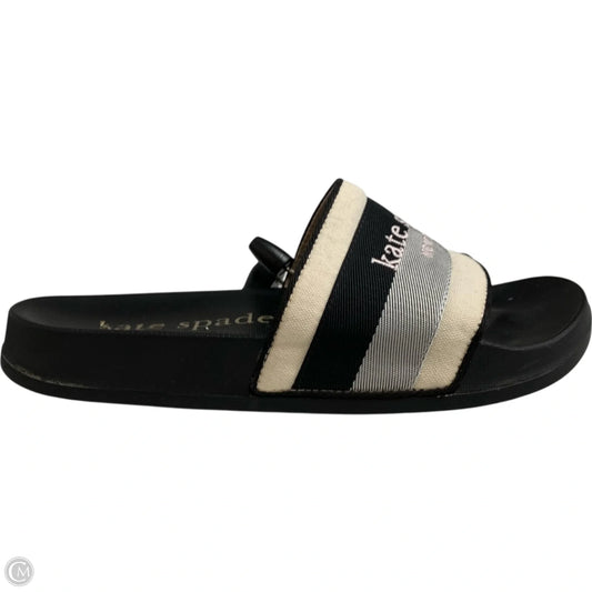 Sandals Designer By Kate Spade In Black, Size: 6