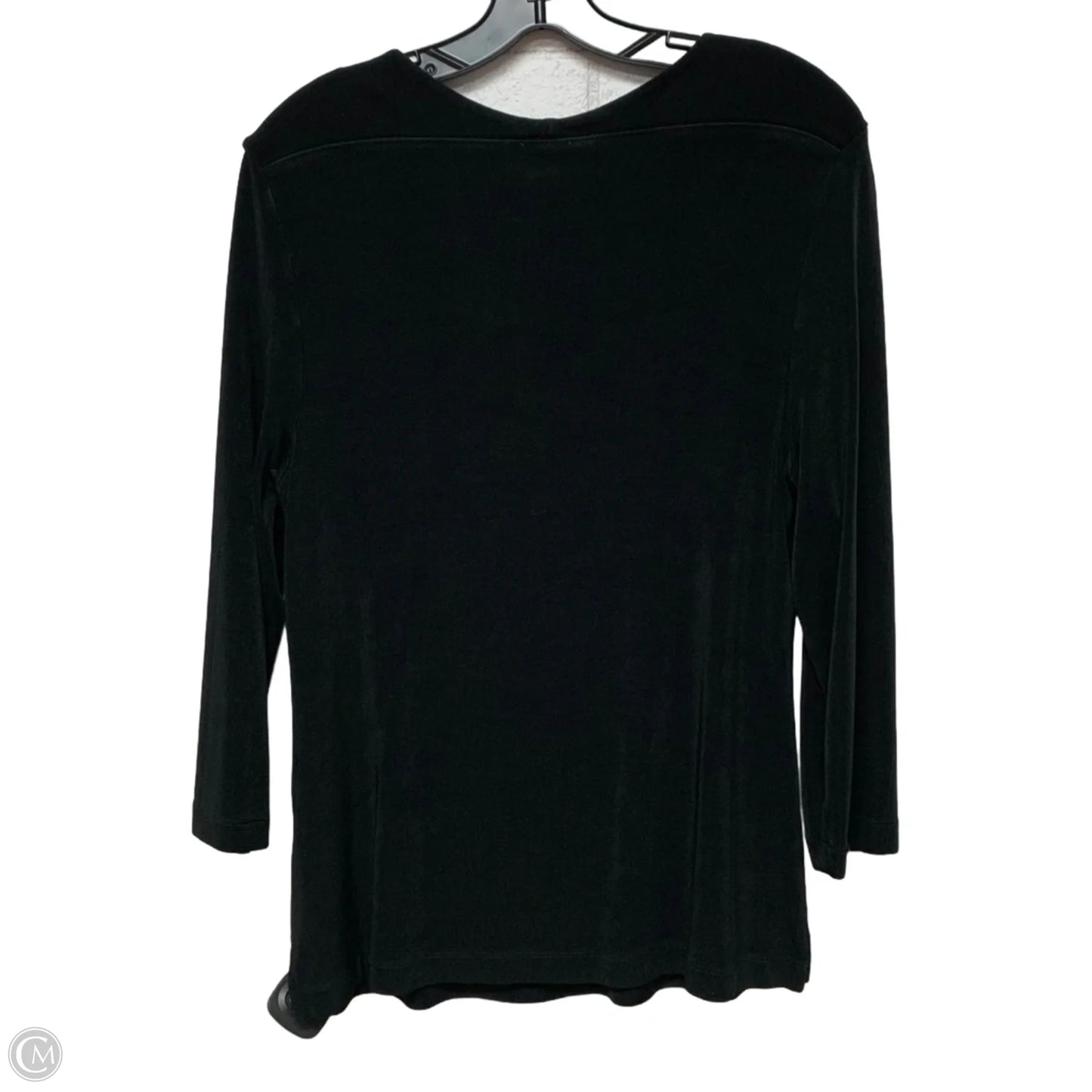 Top Long Sleeve By Chicos In Black, Size: L