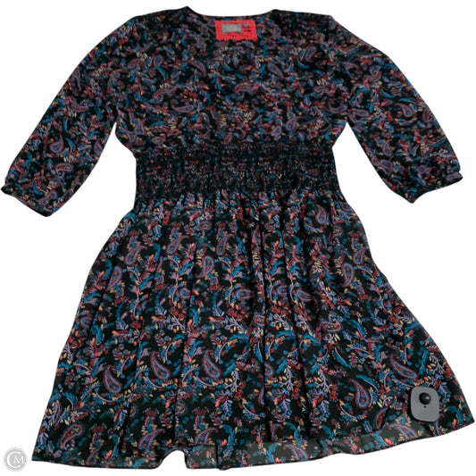 Dress Casual Short by Vanessa Virginia In Black & Purple, Size: M