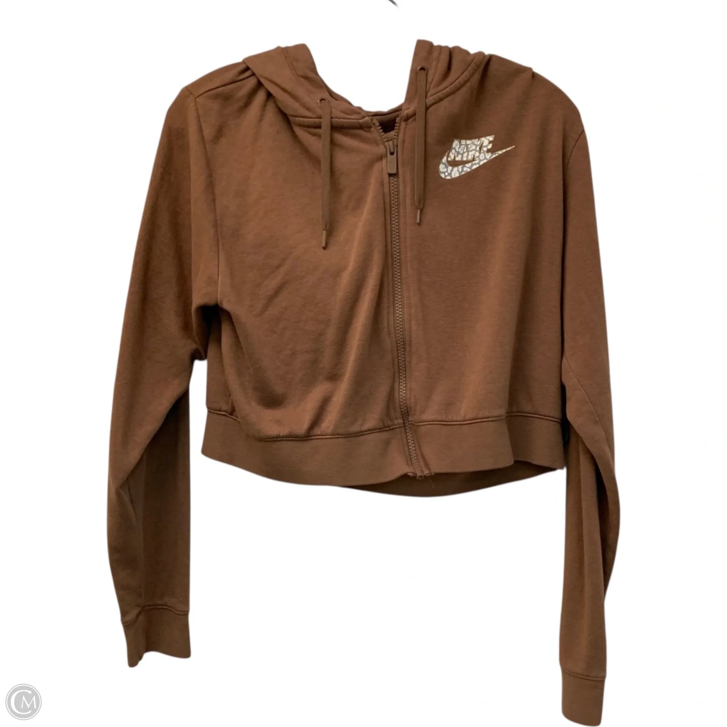 Athletic Jacket By Nike Apparel In Brown, Size: Xs