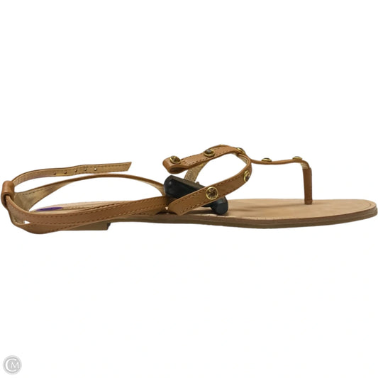 Sandals Designer By Lilly Pulitzer In Brown, Size: 8