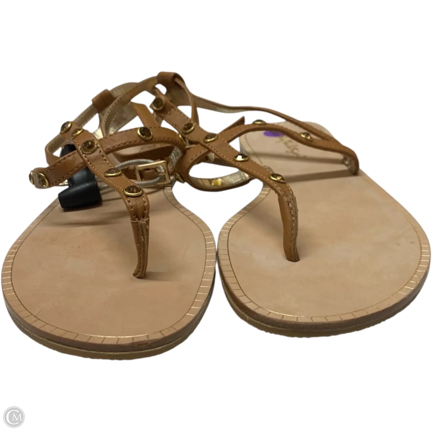 Sandals Designer By Lilly Pulitzer In Brown, Size: 8