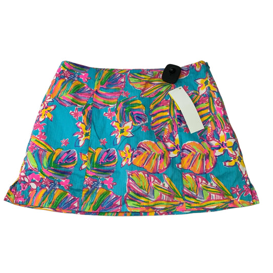 Skort Designer By Lilly Pulitzer In Blue & Pink, Size: S