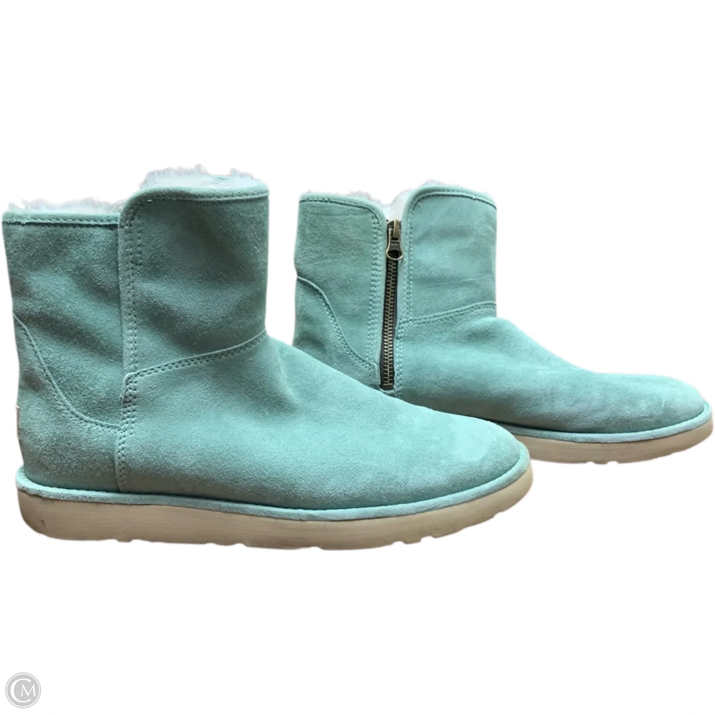 Boots Designer By Ugg In Green, Size: 9