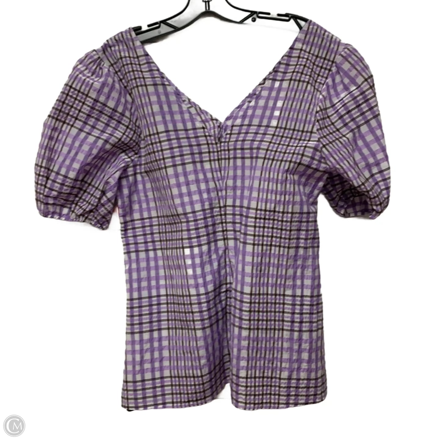 Top Short Sleeve By Mare Mare In Purple, Size: S
