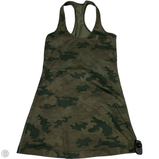 Athletic Tank Top By Lululemon In Camouflage Print, Size: S