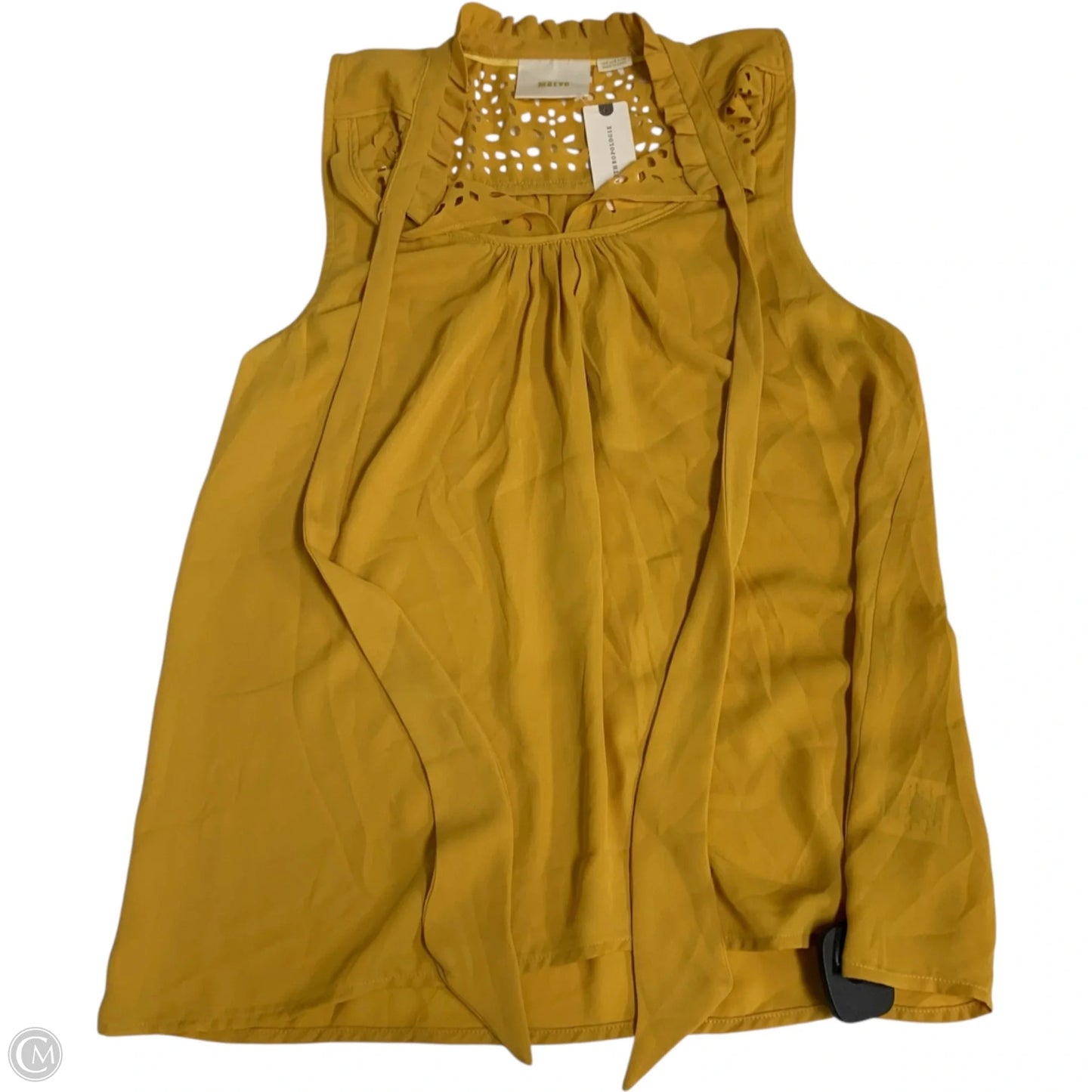 Blouse Sleeveless By Maeve In Yellow, Size: S