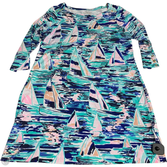 Dress Designer By Lilly Pulitzer In Blue & White, Size: Xl