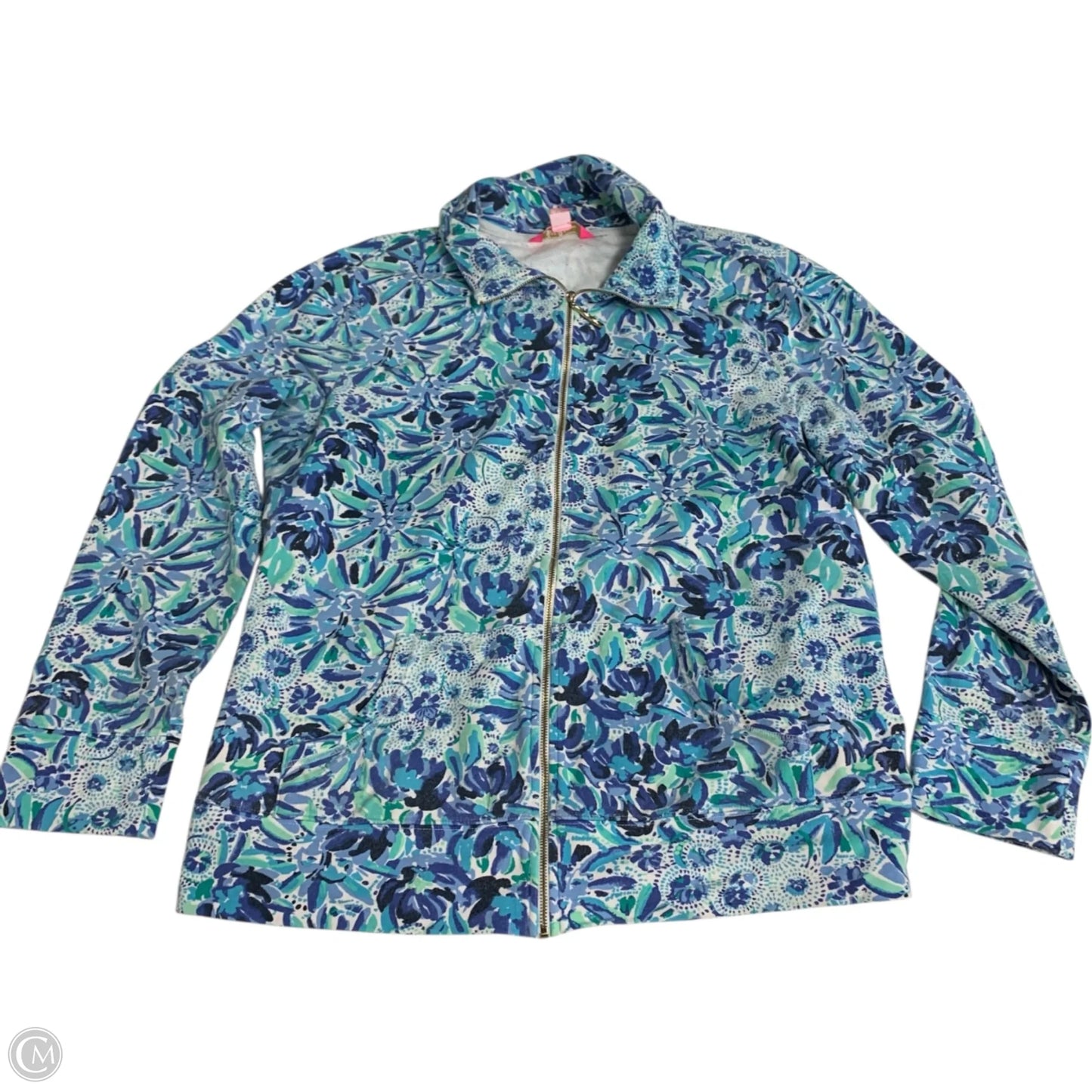 Jacket Designer By Lilly Pulitzer In Blue, Size: Xl