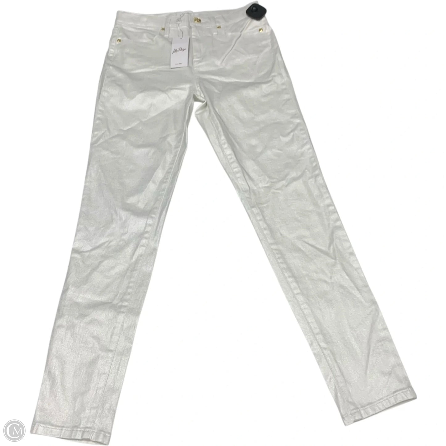 Jeans Designer By Lilly Pulitzer In White, Size: 4