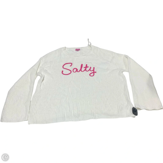 Sweater By Mi Ami In White, Size: L