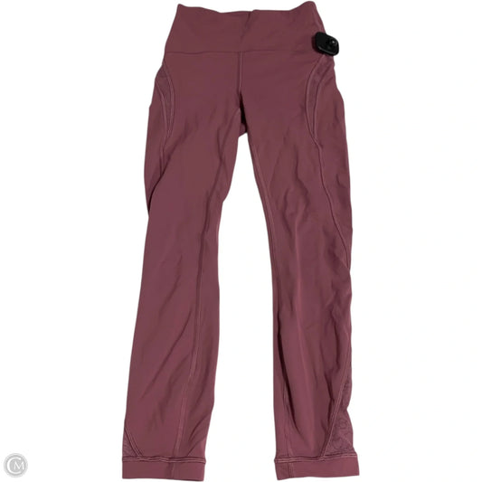 Athletic Leggings By Lululemon In Purple, Size: Xs
