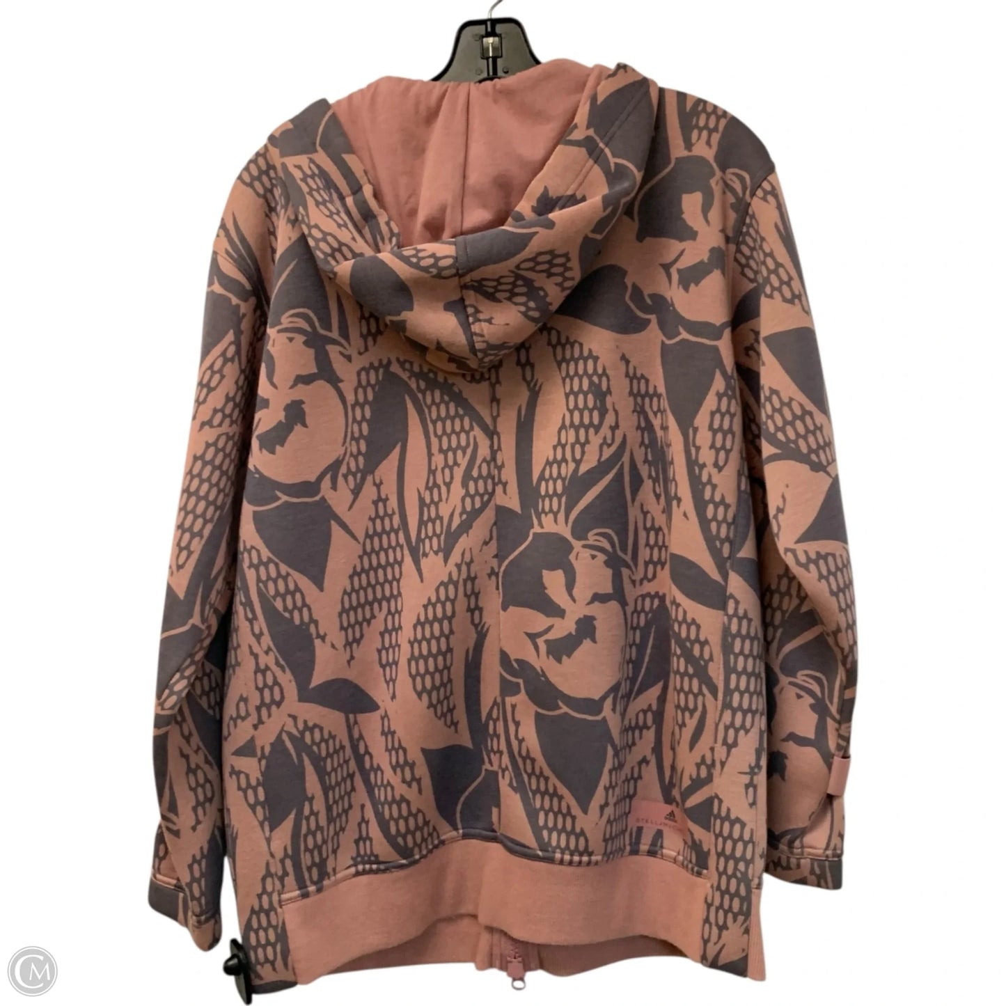 Athletic Jacket By Adidas In Pink, Size: S