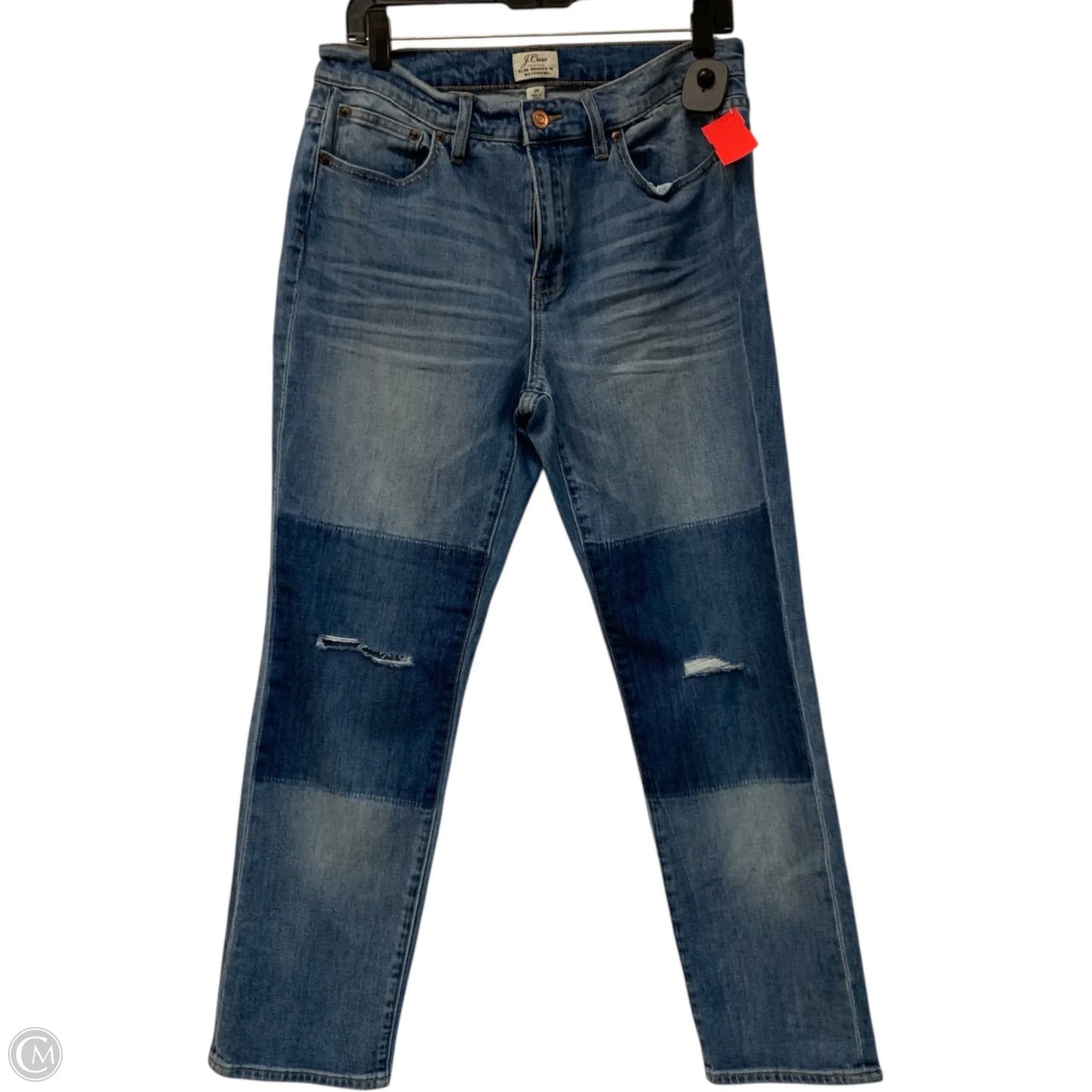 Jeans Straight By J. Crew In Blue Denim, Size: 6