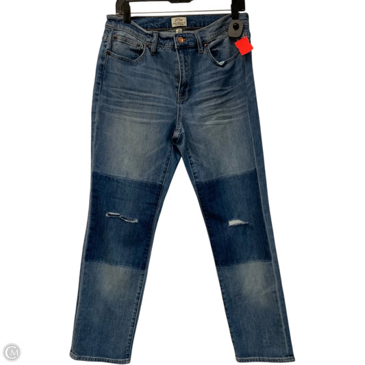 Jeans Straight By J. Crew In Blue Denim, Size: 6