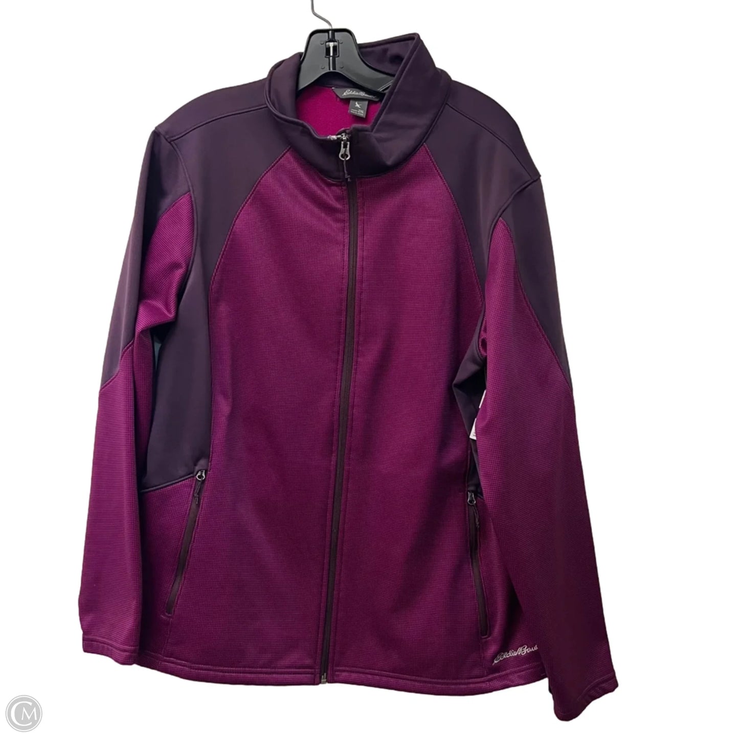 Athletic Jacket By Eddie Bauer In Purple, Size: 2x