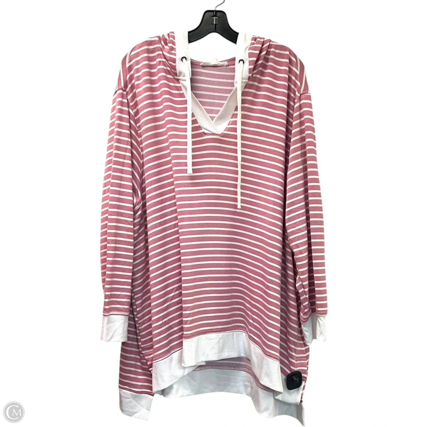 Sweatshirt Hoodie By Jane And Delancey In Pink, Size: 3x