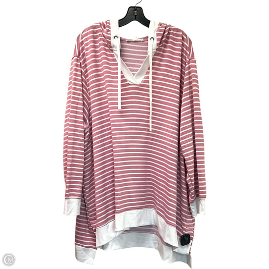 Sweatshirt Hoodie By Jane And Delancey In Pink, Size: 3x