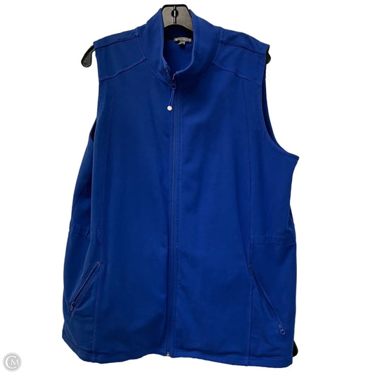 Vest Other By Talbots In Blue, Size: 2x
