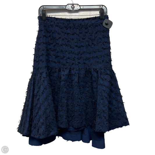 Skirt Midi By Maeve In Black & Blue, Size: Mp