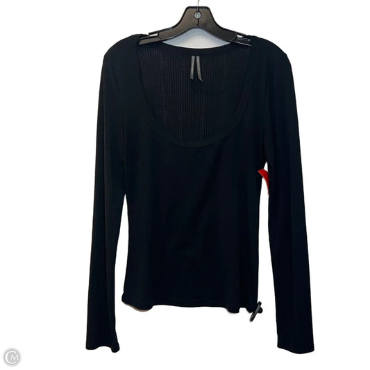 Top Long Sleeve By Anthropologie In Black, Size: S