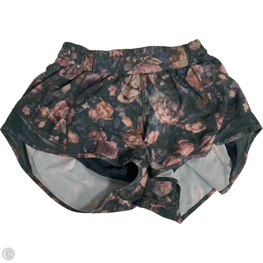 Athletic Shorts By Lululemon In Grey & Purple, Size: S