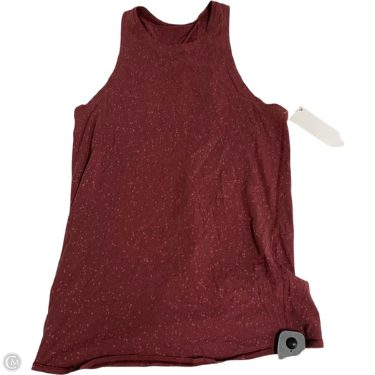 Athletic Tank Top By Lululemon In Red, Size: S