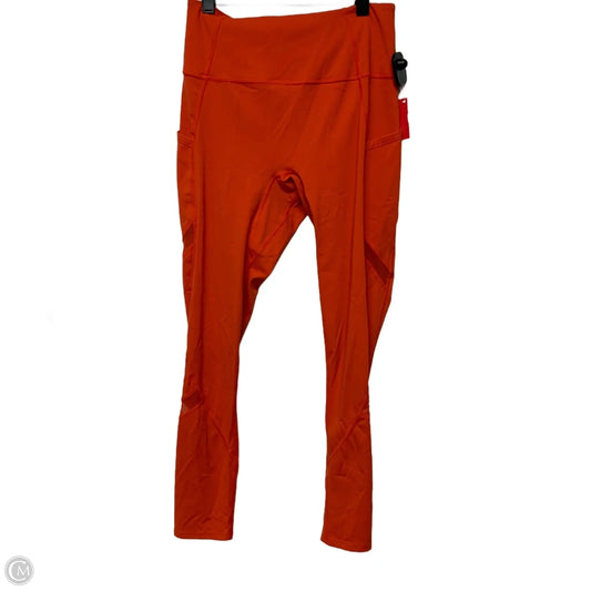 Athletic Leggings By Free People In Orange, Size: S