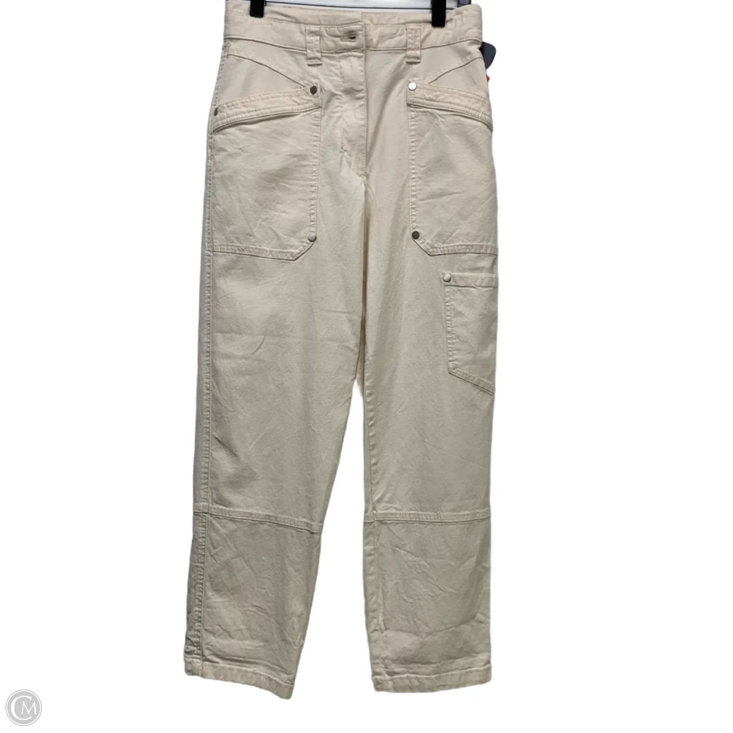 Jeans Straight By Maeve In Cream Denim, Size: 4