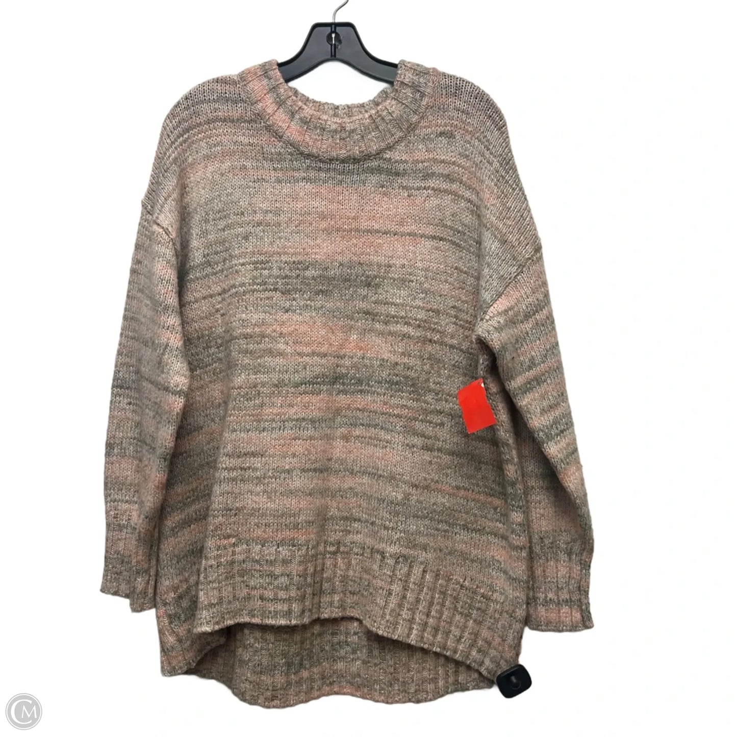 Sweater By Old Navy In Grey & Pink, Size: L