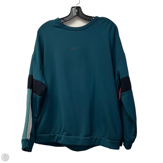 Athletic Sweatshirt Crewneck By Nike Apparel In Blue, Size: 1x