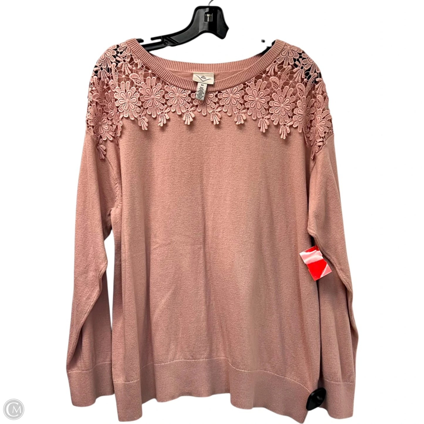 Sweater By St Johns Bay In Pink, Size: 2x