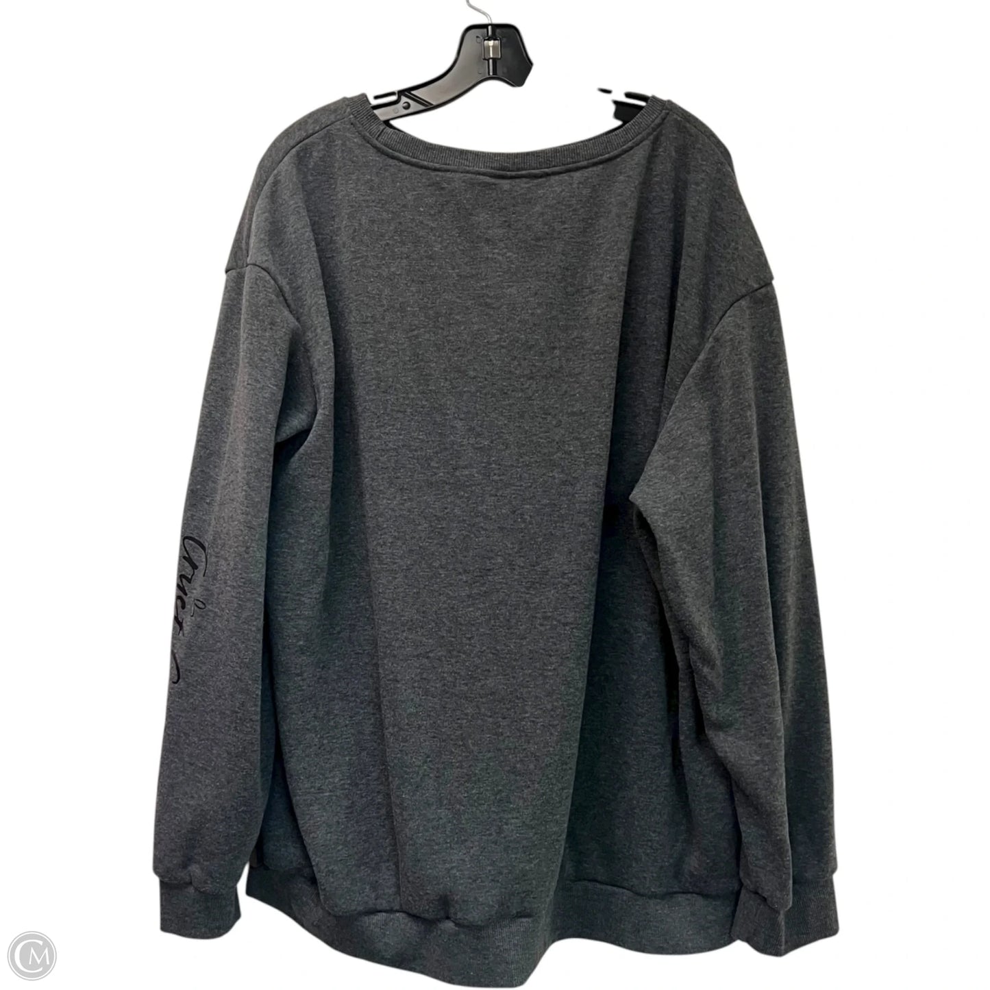 Sweatshirt Crewneck By Shein In Grey, Size: 3x