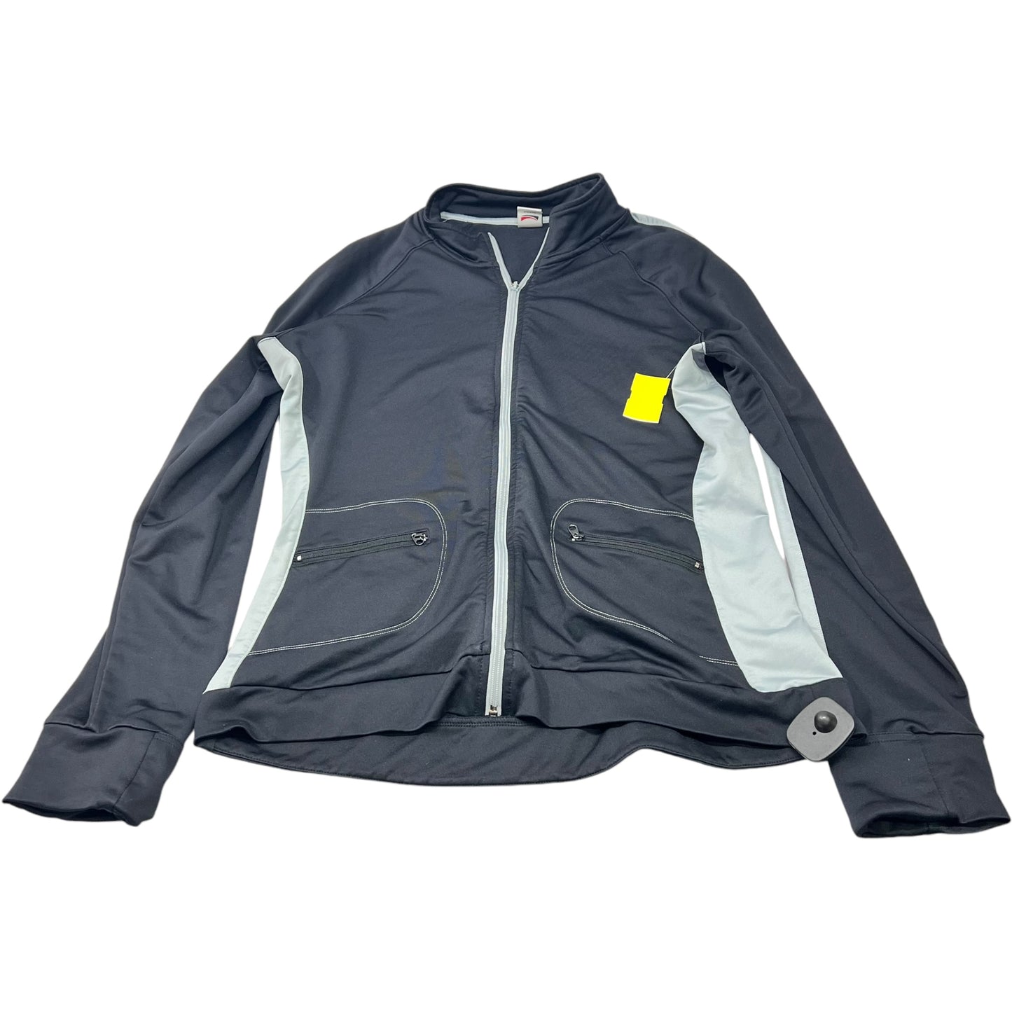 Athletic Jacket By Alo In Black & Grey, Size: Xl