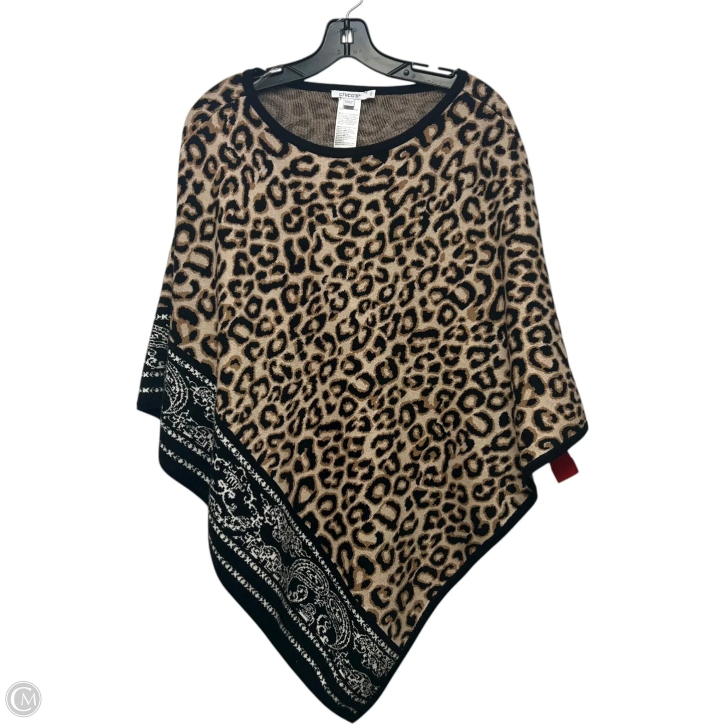Poncho By Chicos In Animal Print, Size: S