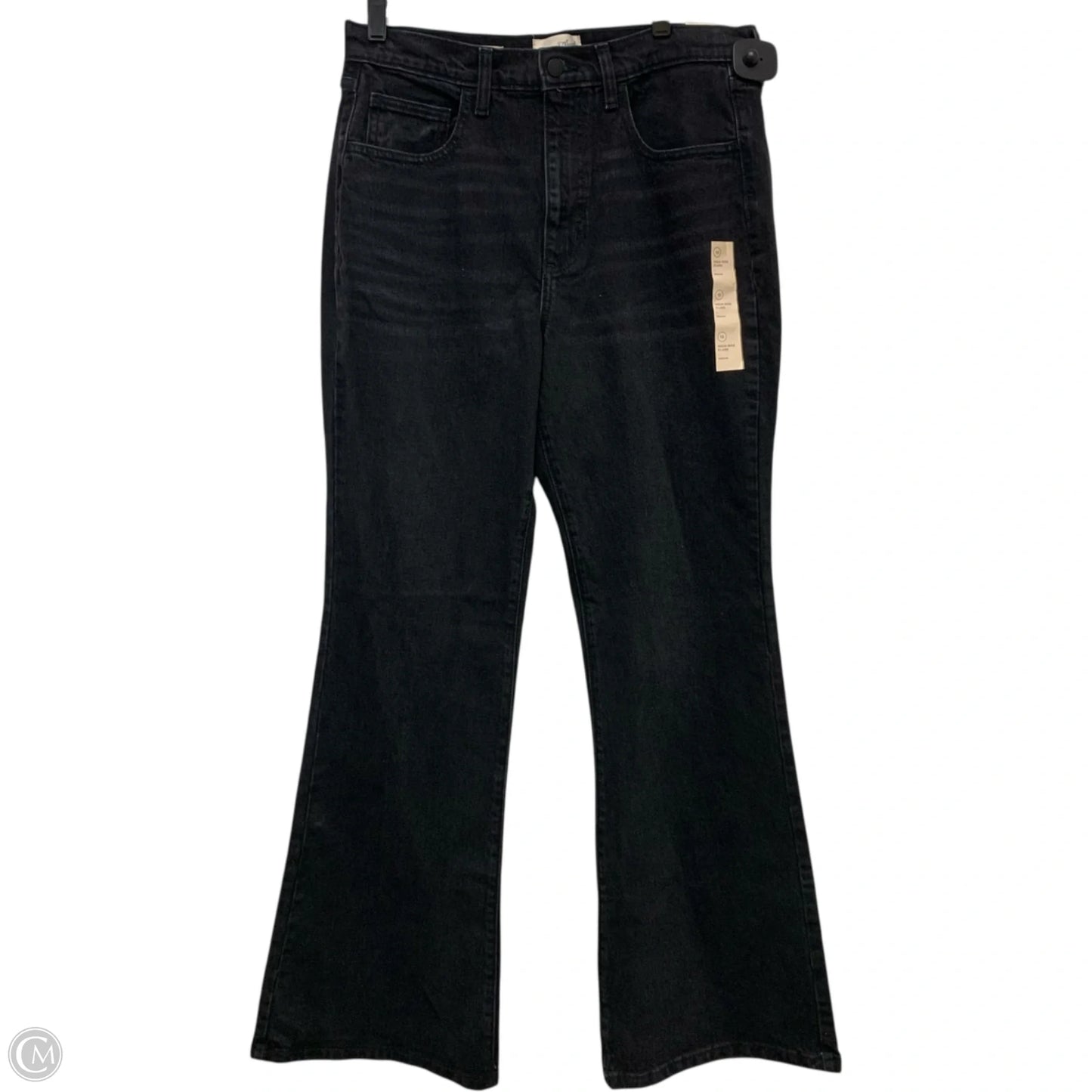 Jeans Flared By Universal Thread In Black Denim, Size: 12