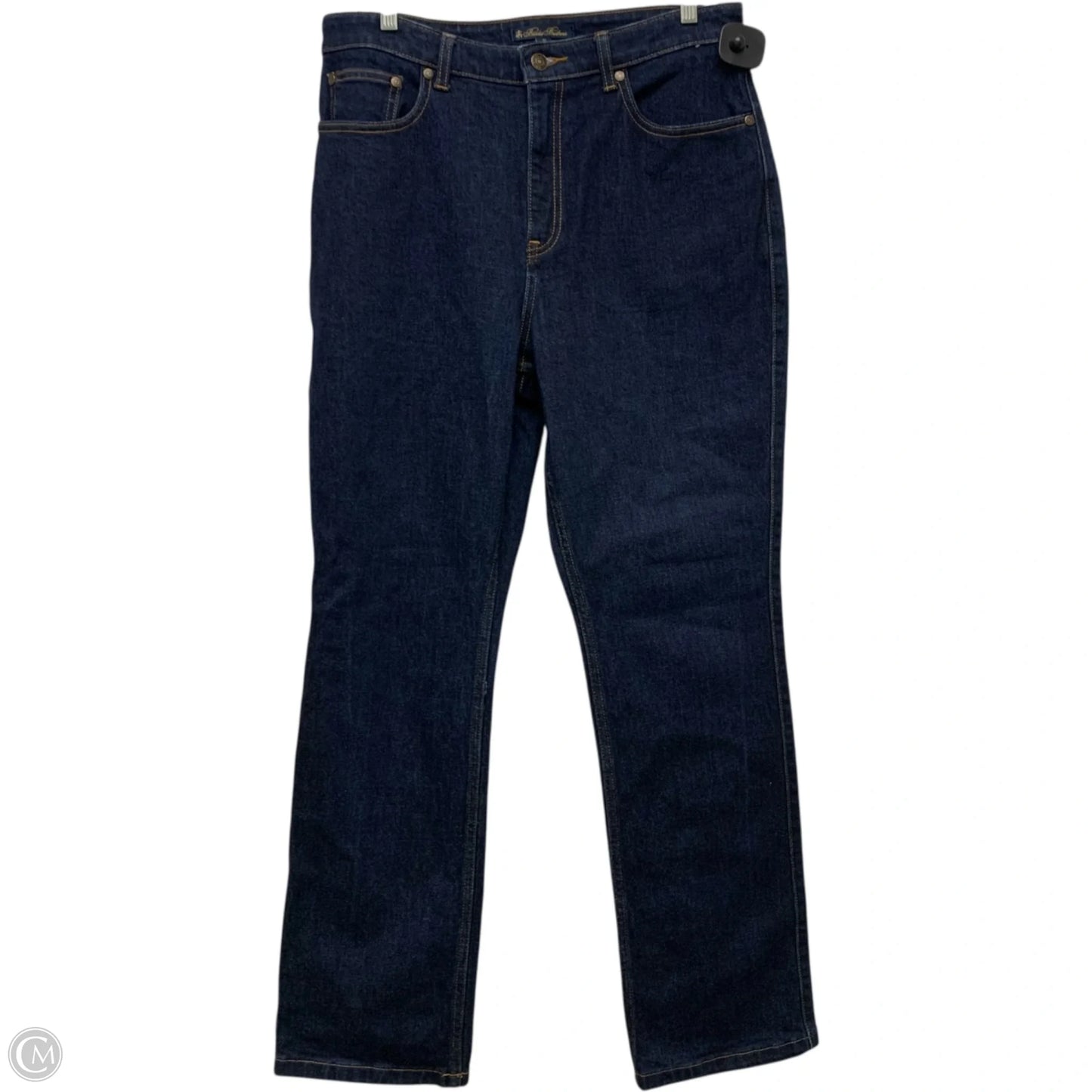 Jeans Straight By Brooks Brothers In Blue Denim, Size: 12