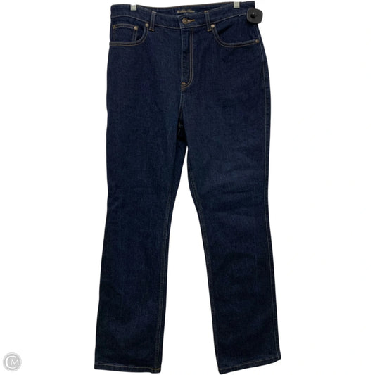 Jeans Straight By Brooks Brothers In Blue Denim, Size: 12