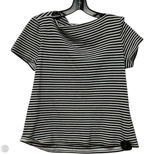 Top Short Sleeve Designer By Kate Spade In Striped Pattern, Size: L