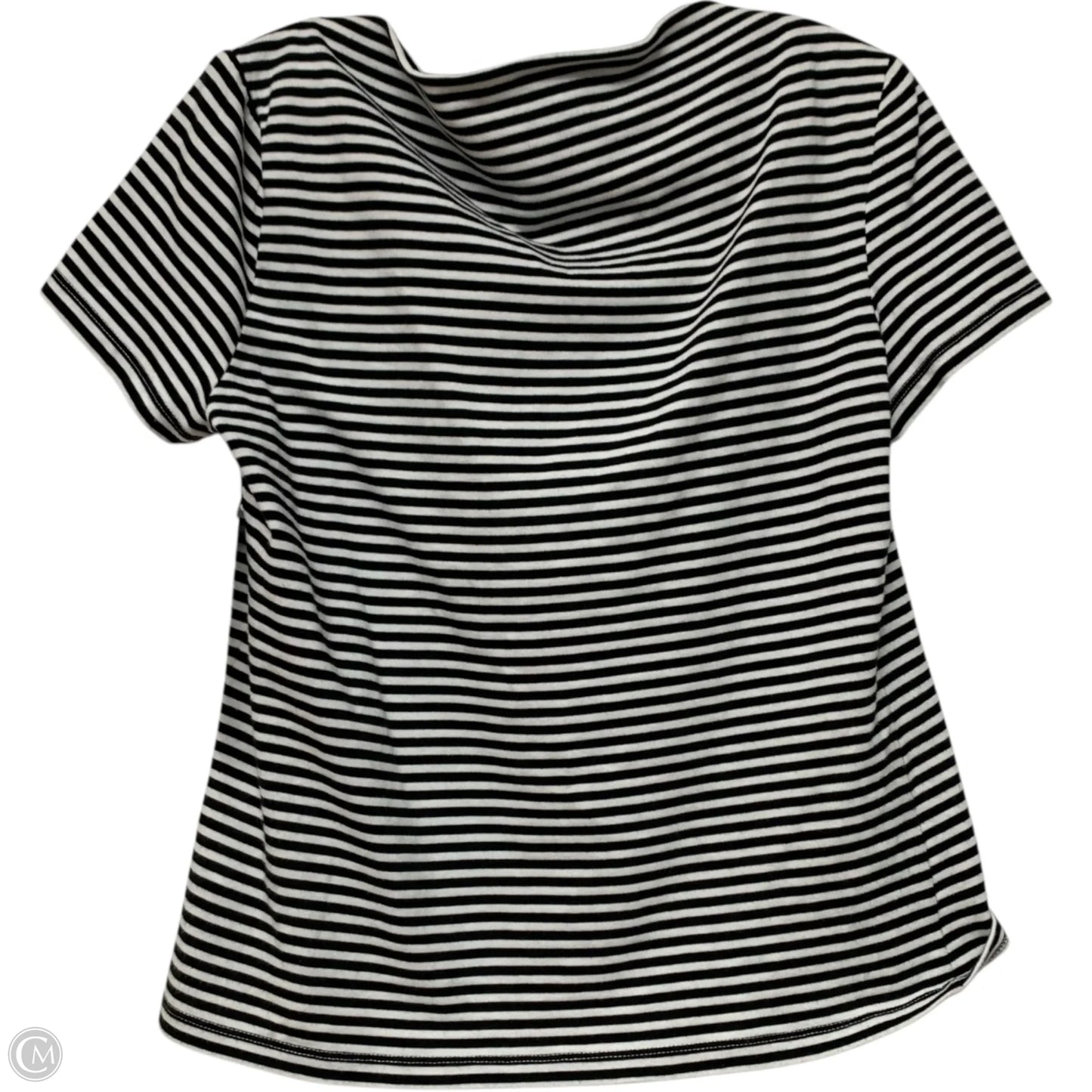 Top Short Sleeve Designer By Kate Spade In Striped Pattern, Size: L