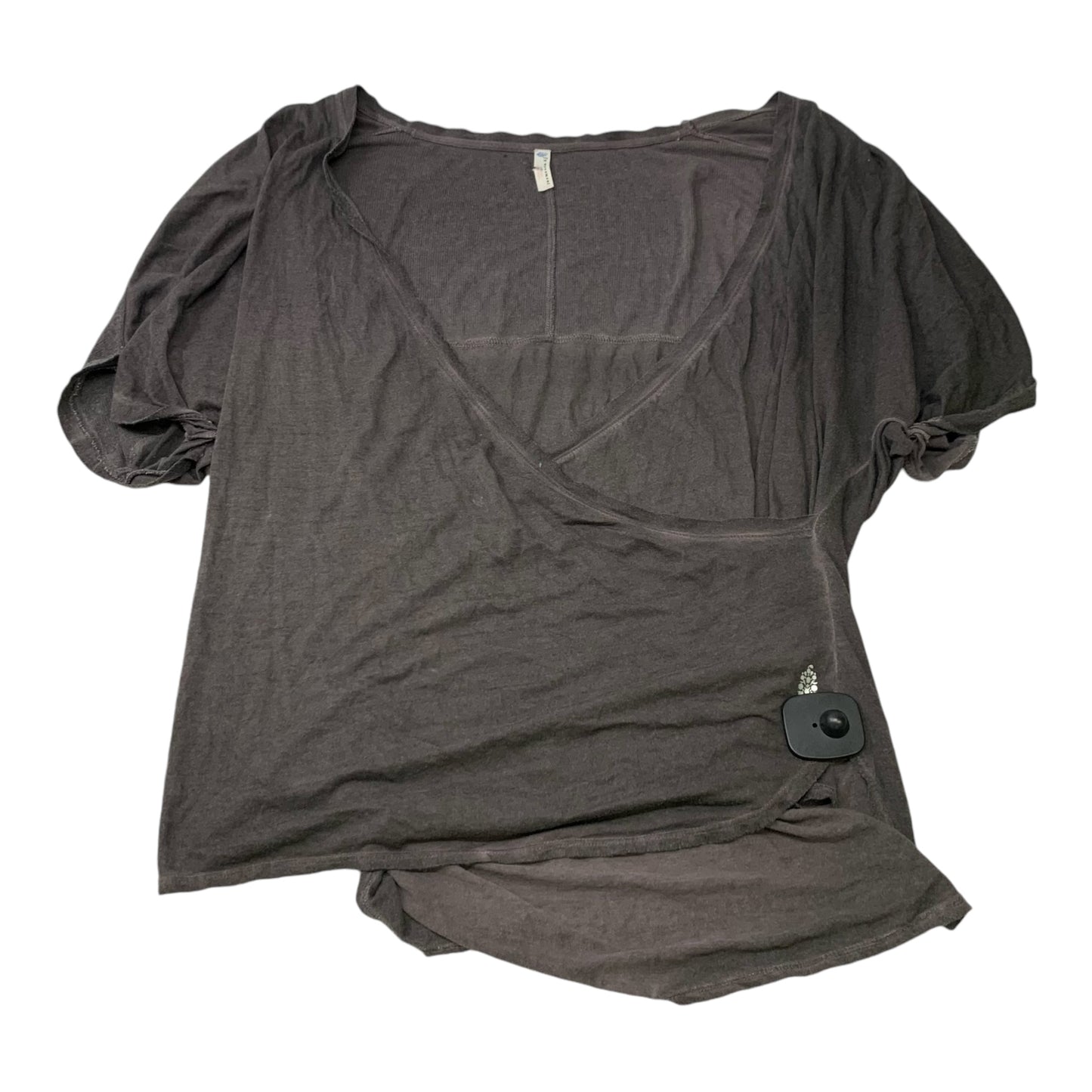 Tunic Short Sleeve By Free People In Grey, Size: Xs