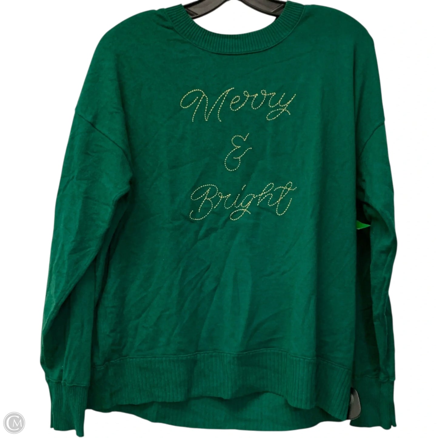 Sweater By Lane Bryant In Green, Size: 1x