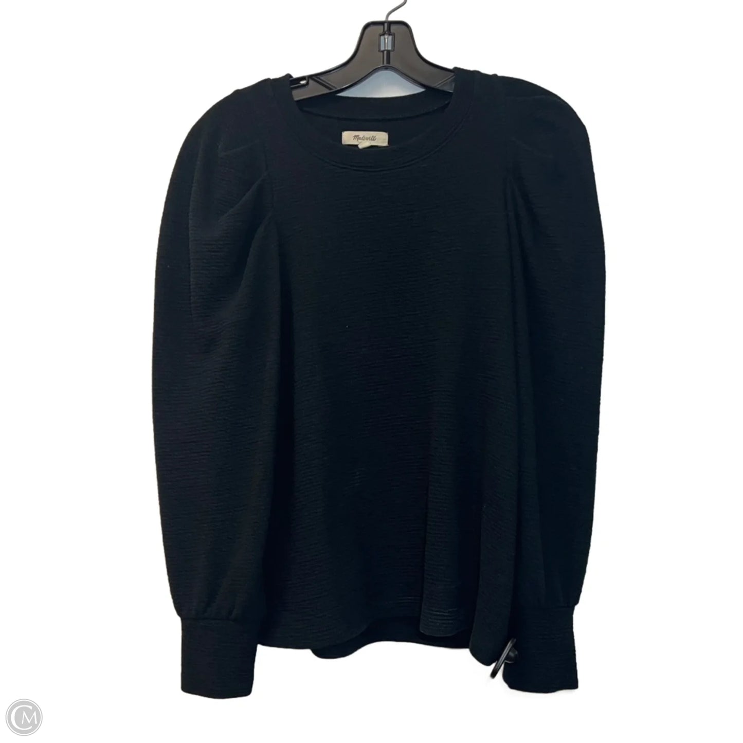 Top Long Sleeve By Madewell In Black, Size: S