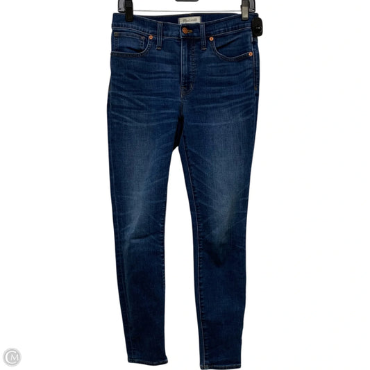 Jeans Skinny By Madewell In Blue Denim, Size: 4