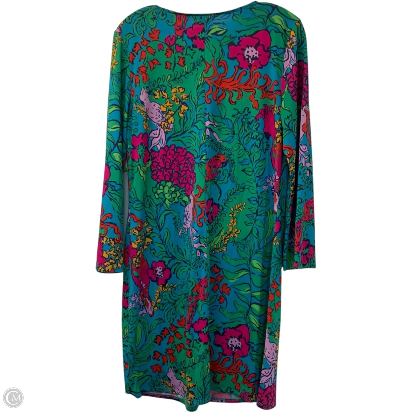 Dress Designer By Lilly Pulitzer In Blue & Green, Size: L