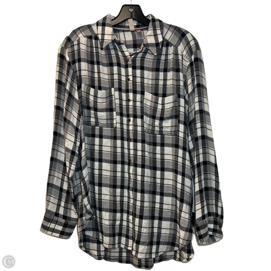 Top Long Sleeve By Pilcro In Polkadot Pattern, Size: S