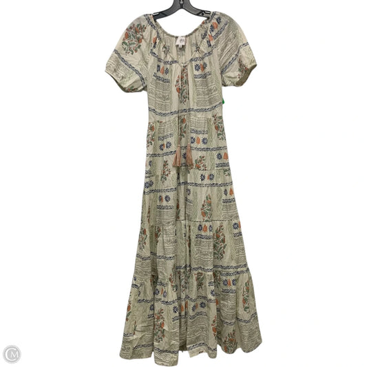 Dress Casual Maxi By dRA Los Angeles In Cream, Size: S