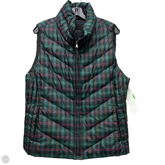 Vest Puffer & Quilted By Talbots In Plaid Pattern, Size: Xlp